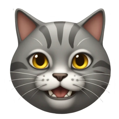 Mad cat sticker
