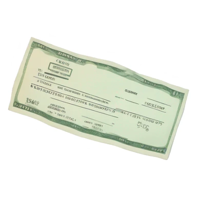 Money order that looks like a check  sticker