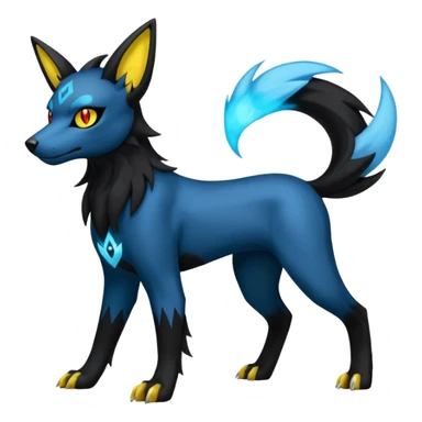 Luxray-Manectric-Umbreon-Houndoom-Pokémon-Fakémon-hybrid-creature sticker
