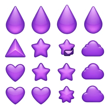 Cute purple things sticker