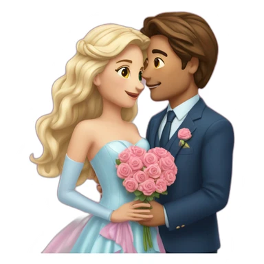 Un corazón con 💗💙💝estos tres juntos  sticker