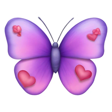 Butterflies with hearts sticker