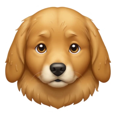 sad dog sticker