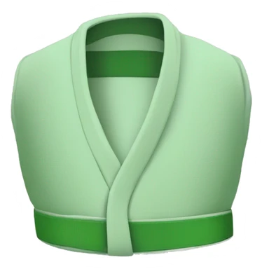 Green judo belt sticker