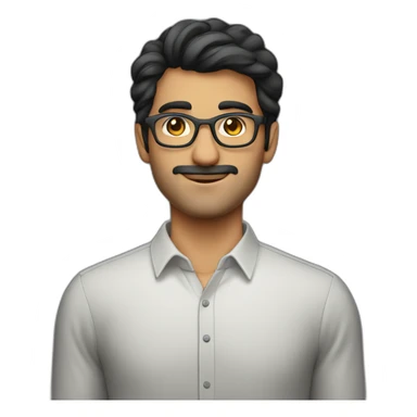 Persian guy, nerd, gay, without glasses sticker
