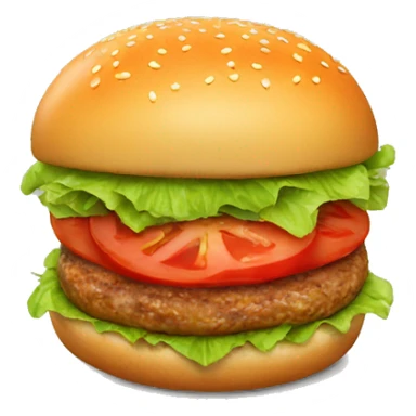 tomato burger sticker