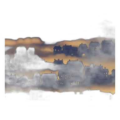 Ville gratte ciel nuit sticker