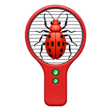 red bug zapper sticker