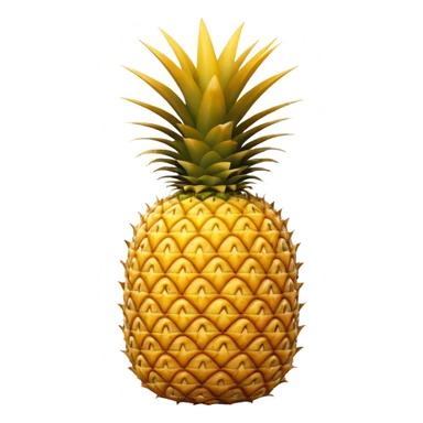 A pineapple flipped 180 degrees clockwise  sticker
