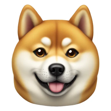 fat Shiba face sticker
