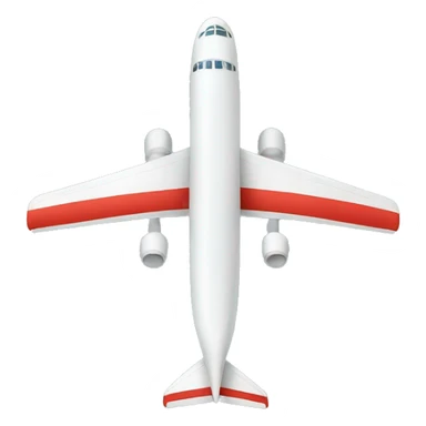 Airplane with 3 floors sticker