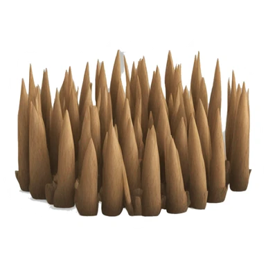 wooden spikes coming from the ground sticker