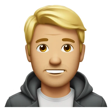 Man with pimples sticker