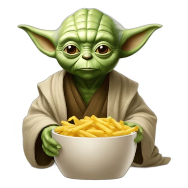 Yoda eat MCdo sticker