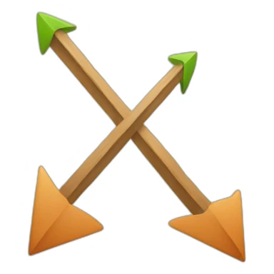 arrow up and down sticker