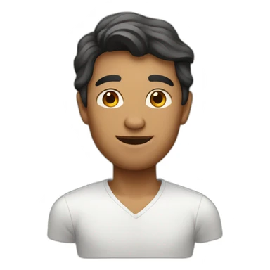 Man looking to a women with love sticker