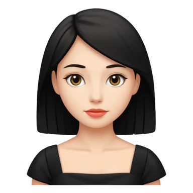 Woman with little black dress sticker