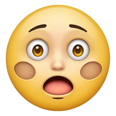 Can you make a shocked face that kinda looks disgusted  make it one of the yellow ones that are circular sticker