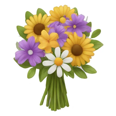 Mixed flower bouquet  sticker