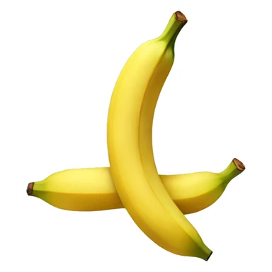Crossed banana sticker