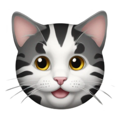 Gros chat avec rayures noires sticker