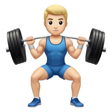 clean and jerk exercise sticker