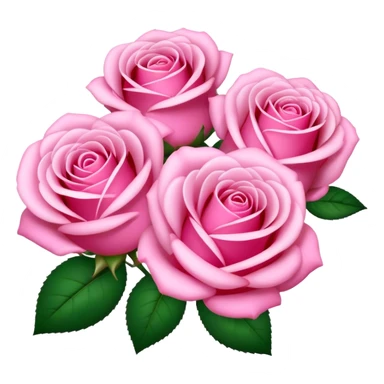 pink roses sticker