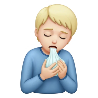 Someone vomiting sticker