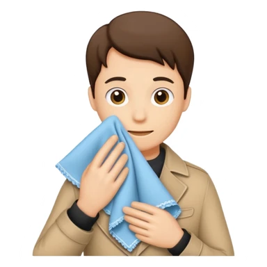 🫢 in this emoji replace the hand with hannky sticker