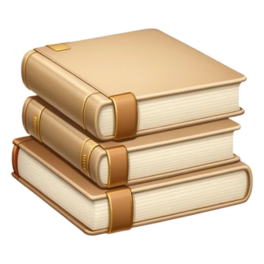 Beige book stack  sticker
