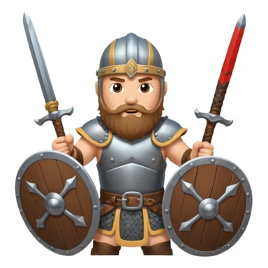 Viking battle sticker