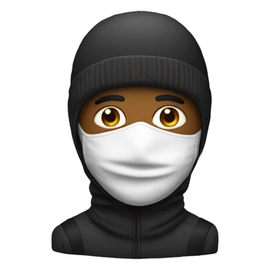 Man with ski mask sticker