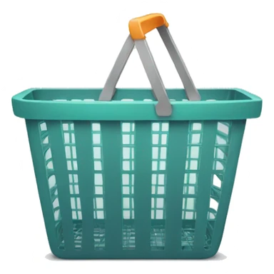 empty shopping basket side sticker