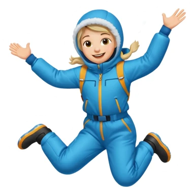 Snow jump sticker