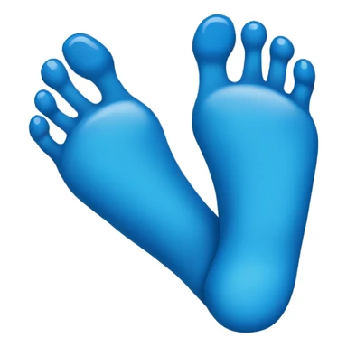 toes painted blue sticker