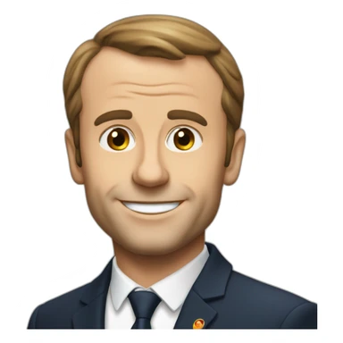 Macron-tenant-une-bière sticker