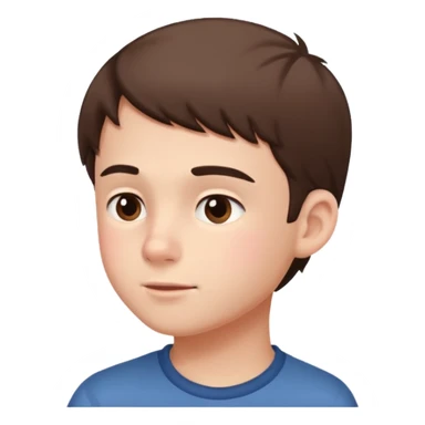 A boy showing right cheek to her mother asking for a gentle playful slap only boy no picture of mother included in emoji
Give side view of right cheek sticker