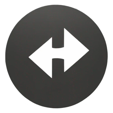 round arrows symbolising development sticker