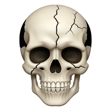 Skull face mind blown sticker