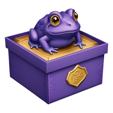 Chocolate frog box sticker