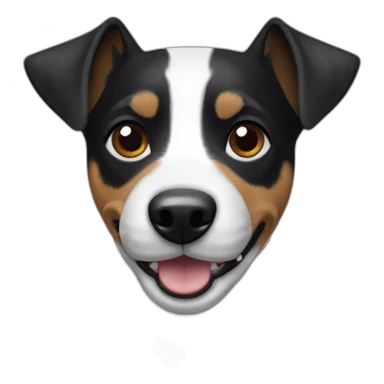 Black Jack Russel terrier sticker