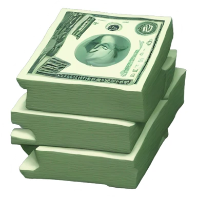 Brick of dollars sticker