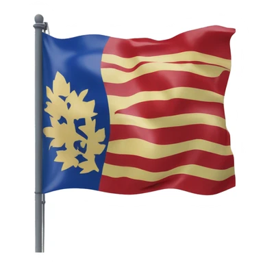 Flag of the old French province Franche-Comté sticker