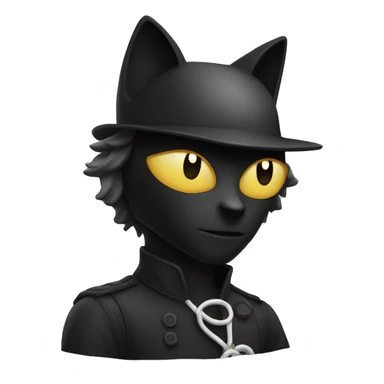 Chat noir et blanc sticker