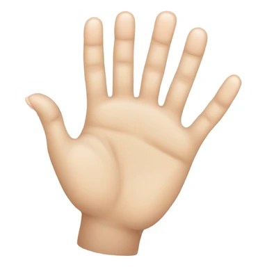 10 finger hand sticker