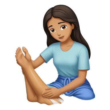 Biblical woman washes Jesus feet with hairj sticker