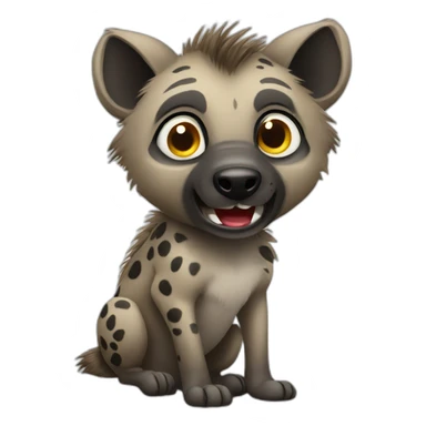 cute hyena sticker