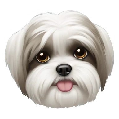 White shih tzu sticker