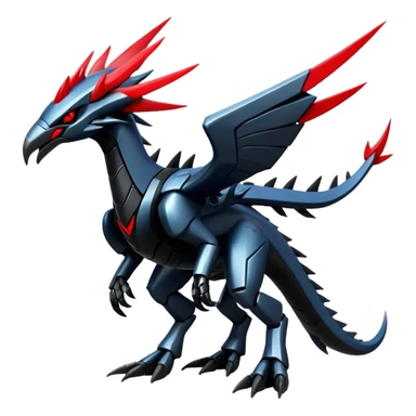 Punk’ish Edgy Futuristic Badass Dark Gothic Zekrom-Dialga-Aurorus-Hybrid-Creature sticker