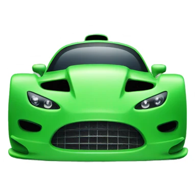 Green racecar sticker